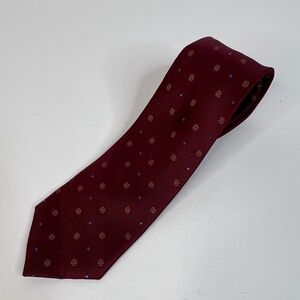 Jones New York Neck Tie Like New Deep Red, Blues Cream